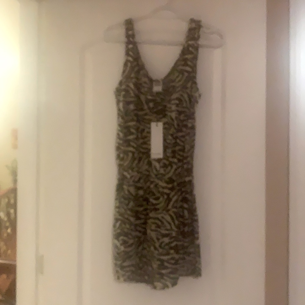 Romper black and beige size small